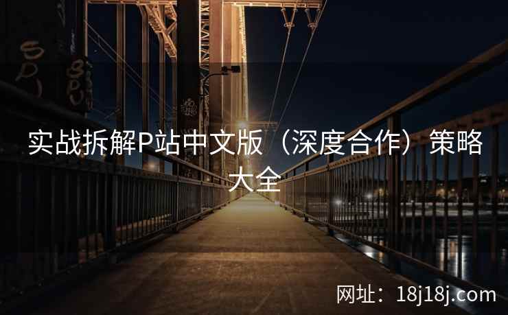 实战拆解P站中文版（深度合作）策略大全
